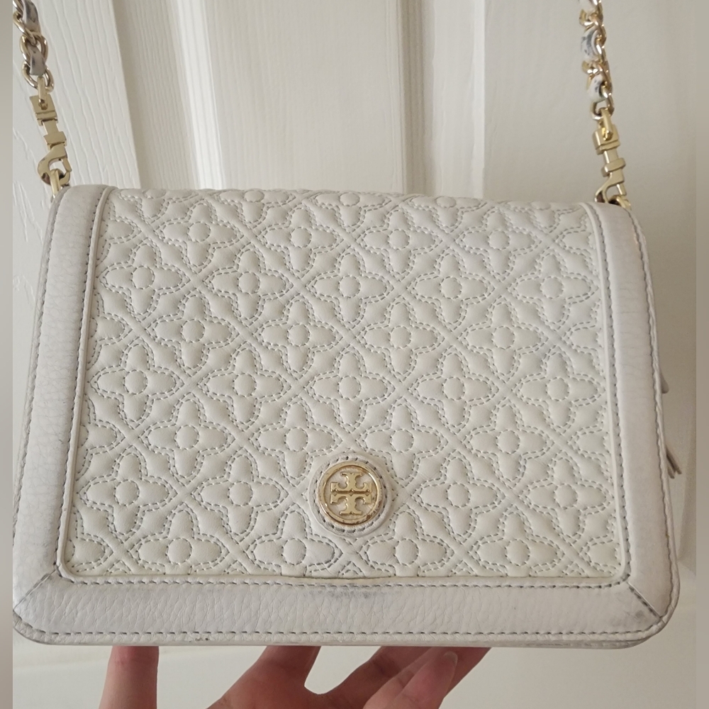 Tory Burch White Crossbody Bag